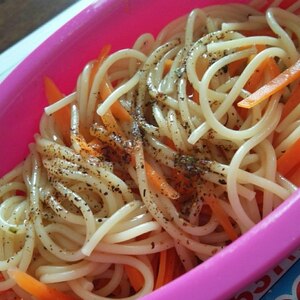 自家製塩ダレをパスタに絡めました！塩ダレ味のパスタ